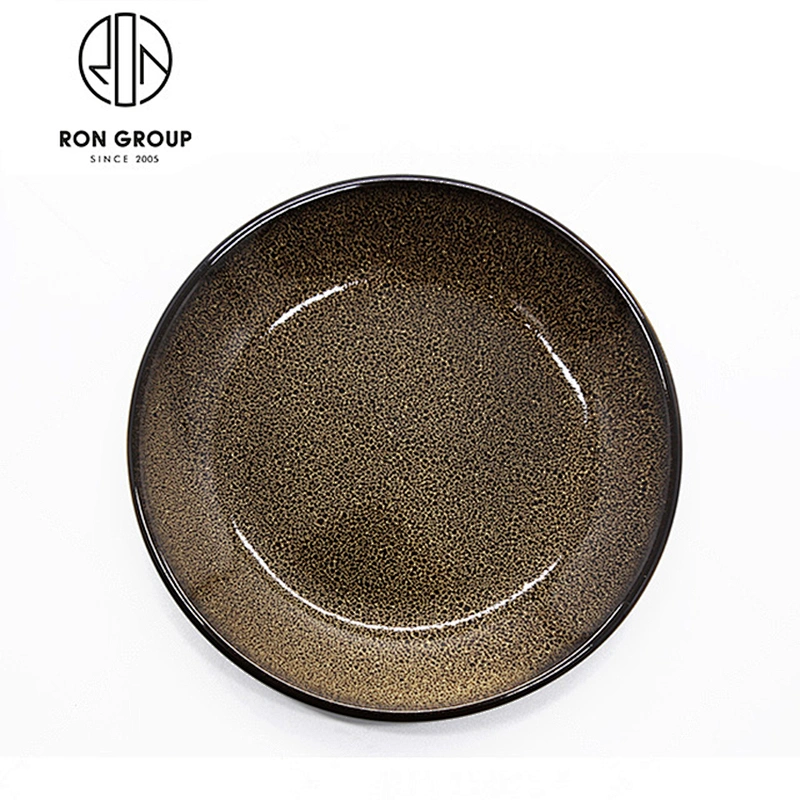 High Capacity Durable Irregular Shape 8 Inch Restaurant Ceramic Bowl