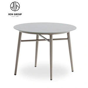 Wholesale Outdoor Steel Round Dining Table With Center Hole