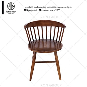 High Quality Dining Durable Stackable Casual Solid Wood Chair