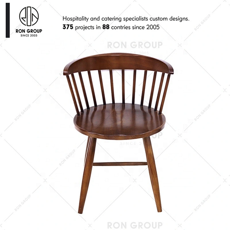 High Quality Dining Durable Stackable Casual Solid Wood Chair