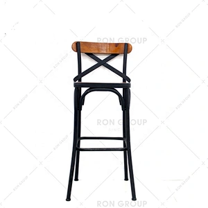 Lounge Fashion Cafe Restaurant Wooden High Bar Stools