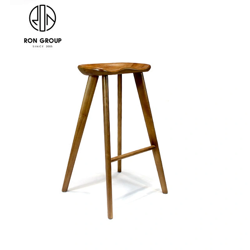 Wholesale White Color Wooden Bar Stool Chair