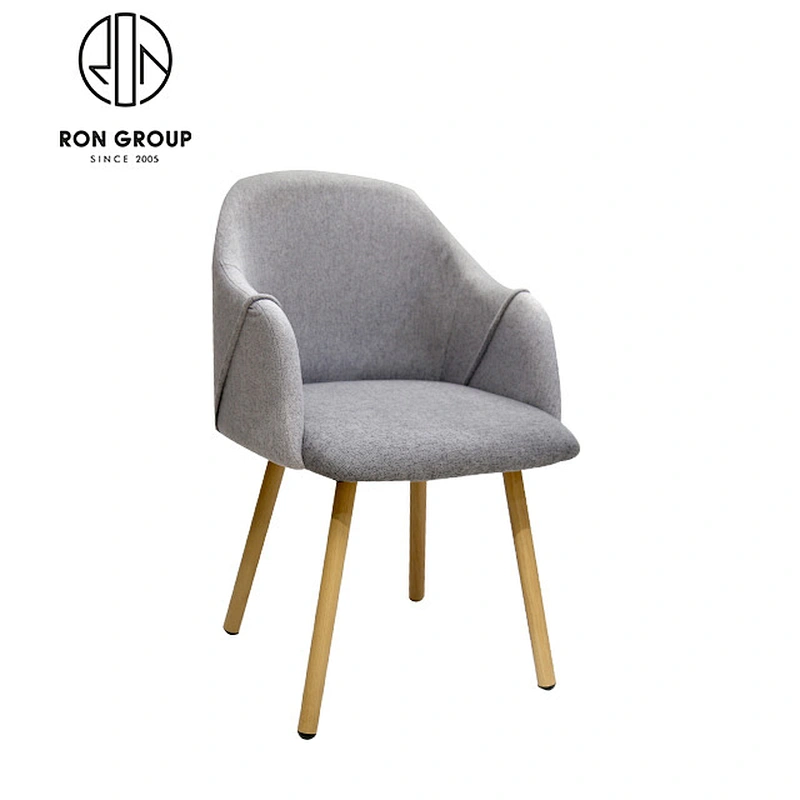 Restaurant Cafe PU Leather Dining Chair With Metal Leg