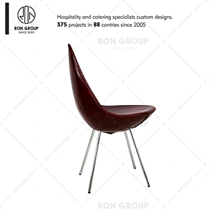Modern pu leather stainless steel dining room chair for restaurant