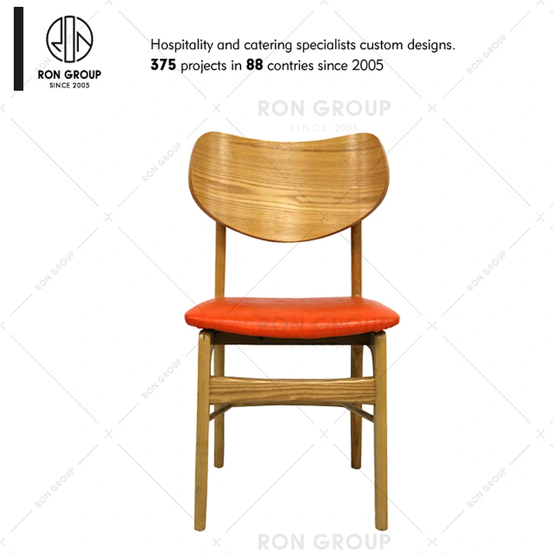 Industrial Vintage Rural Style Wood Design Cafe Wood Dining Restaurant Chair