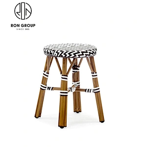 Wholesale Cafe Aluminum Rattan Bistro High Chair