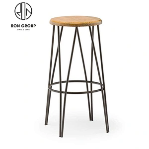 Cafe Used Metal Frame Bar High Chair