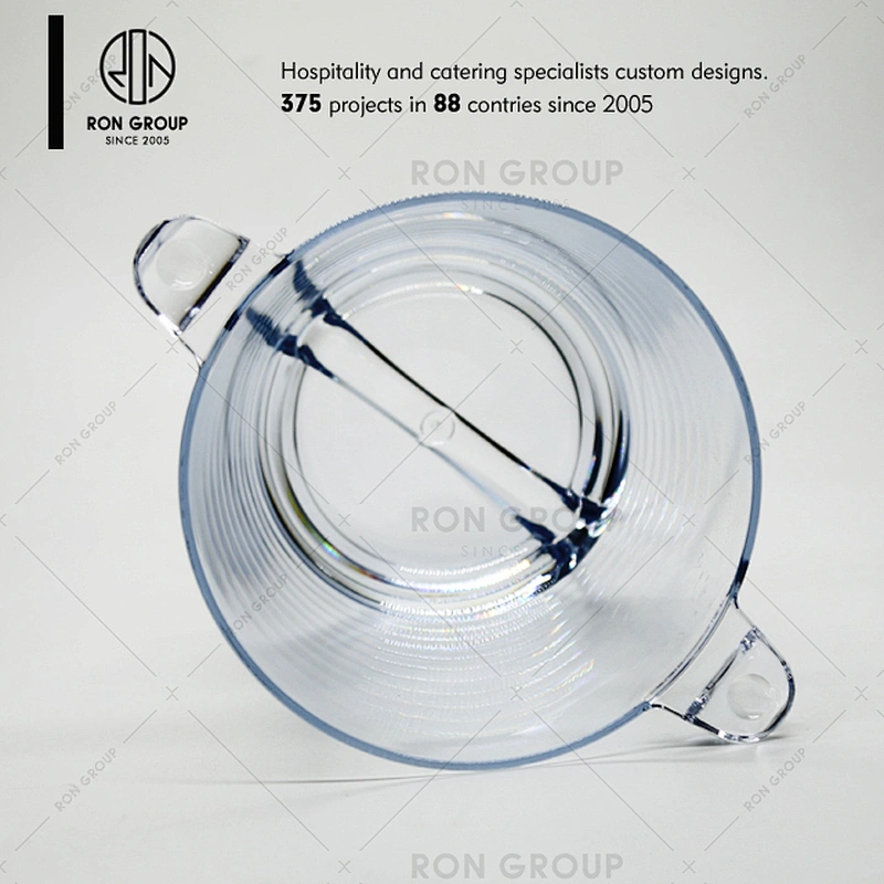 Food grade restaurant barware durable 2L plastic ice bucket for beer