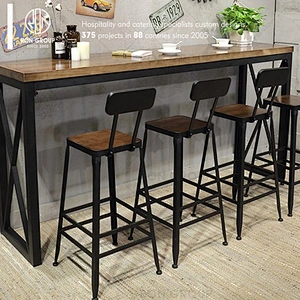Foshan Supplier Indoor Bar Chair Iron Frame