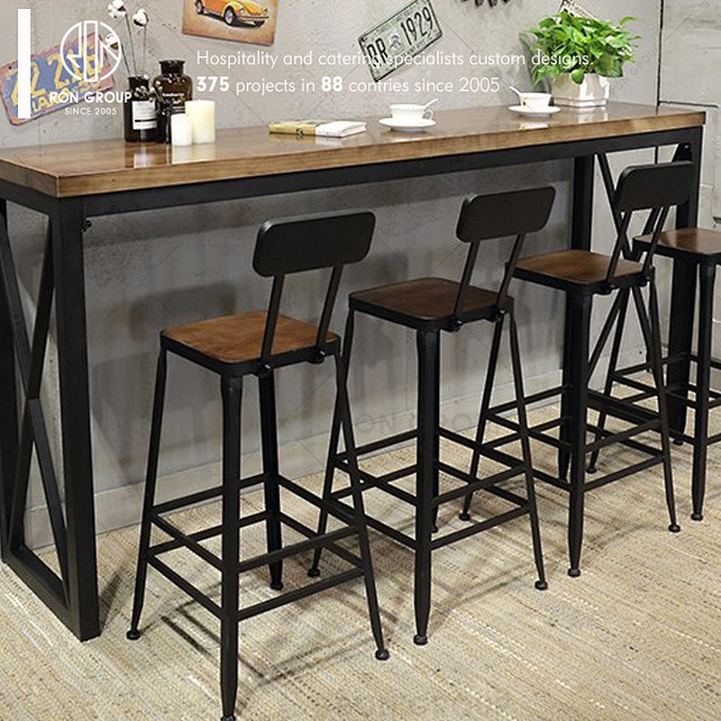 Foshan Supplier Indoor Bar Chair Iron Frame