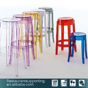 Transparent Acrylic Armless Plastic Chair for Wholesale