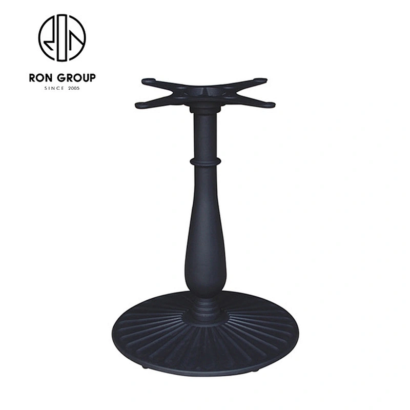 Stable Restaurant Round Wrought Iron Dining Table Base