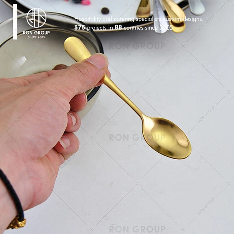 One Stop Restaurant Portable Stainless Steel Gold Cutlery Set
