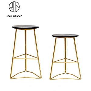 Restaurant Coffee Shop Gold Bar Stool High Chair