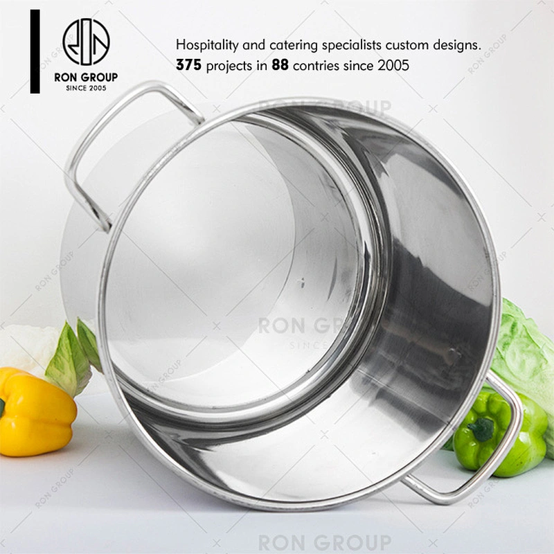 Good Quality Stainless Steel cooking  Pot for Restaurant Cafe Hotel