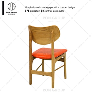 Industrial Vintage Rural Style Wood Design Cafe Wood Dining Restaurant Chair