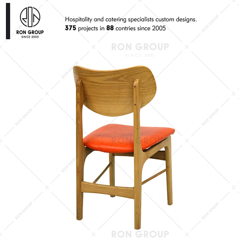 Industrial Vintage Rural Style Wood Design Cafe Wood Dining Restaurant Chair