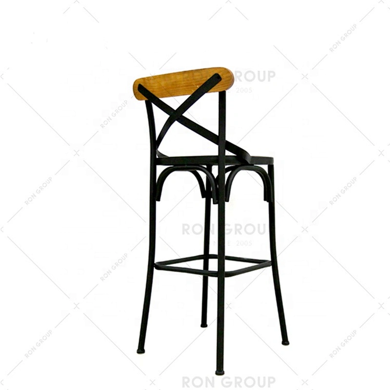 Lounge Fashion Cafe Restaurant Wooden High Bar Stools