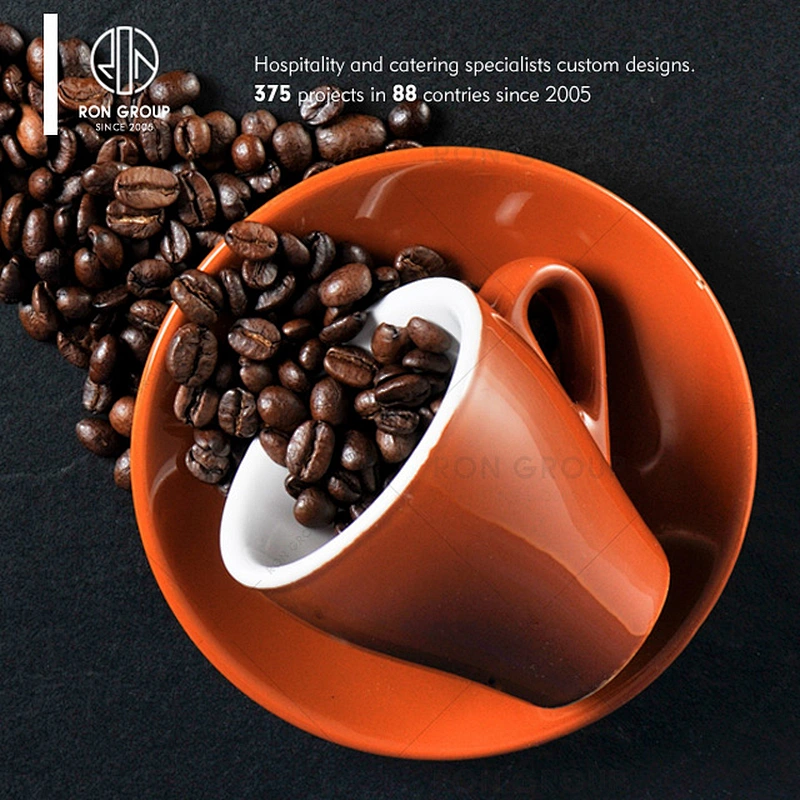 Hot Sale Carn Coffee Cup Set with Plate