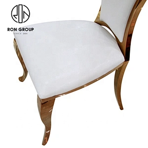 Modern Customized Beautiful Stainless Steel Dining Chair For Banquet