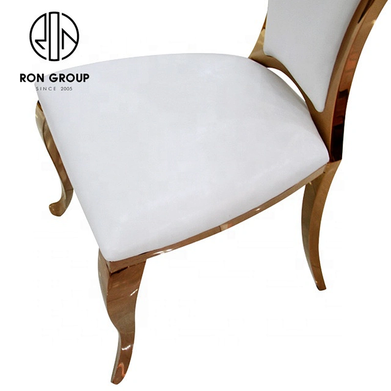 Modern Customized Beautiful Stainless Steel Dining Chair For Banquet