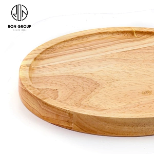 Restaurant Coffee Shop Custom Logo Snack Wood Serving Board Oval Cutting Board