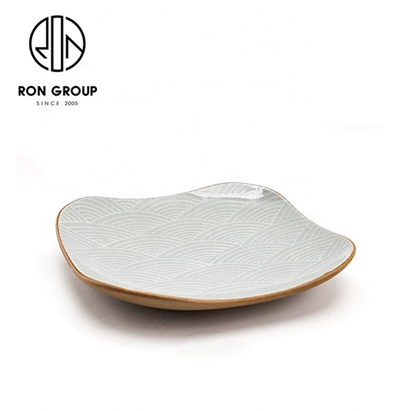 Wholesale High Quality Ceramics Terracotta Square Fillet Plate