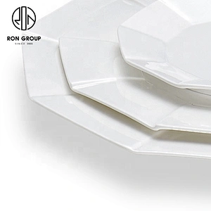 Wholesale Custom Design Rhombus Round Plate For Restaurant Used