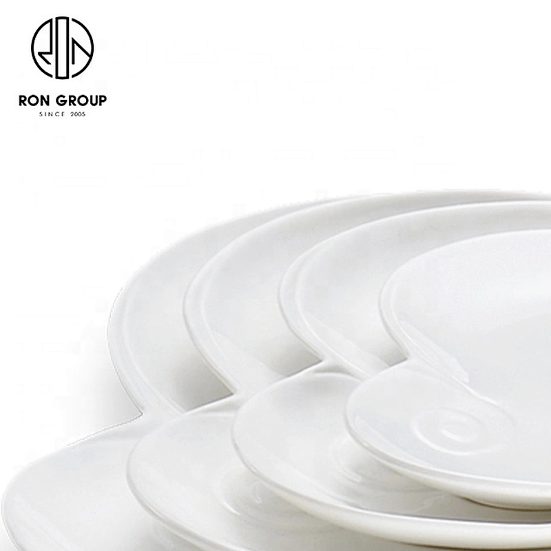 Lovely Ceramic Heart Shape  Plate Tableware For Restaurant And Hotel