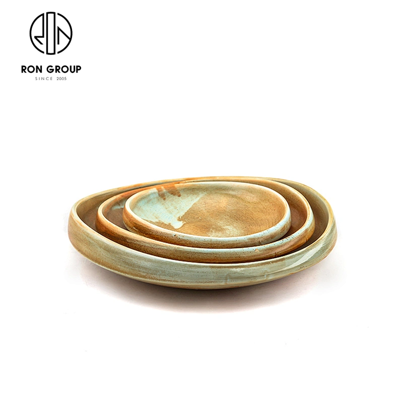 New Design Ceramic Soup Plate Restaurant Round Porcelain Plates