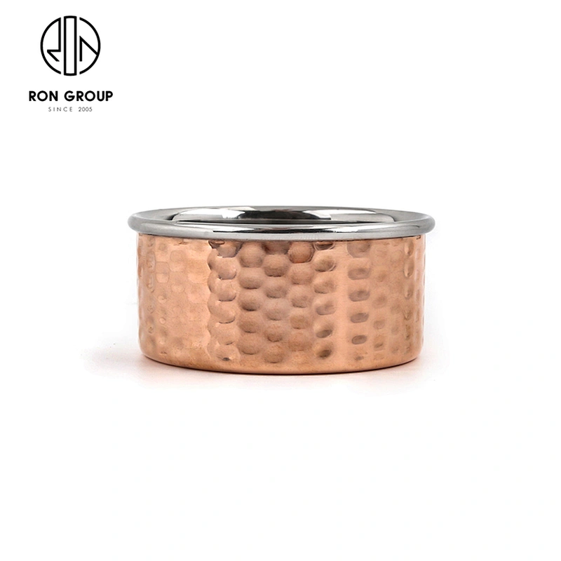 Hot Sale Reusable Restaurant Copper Coated Stainless Steel Metal Sauce Cups