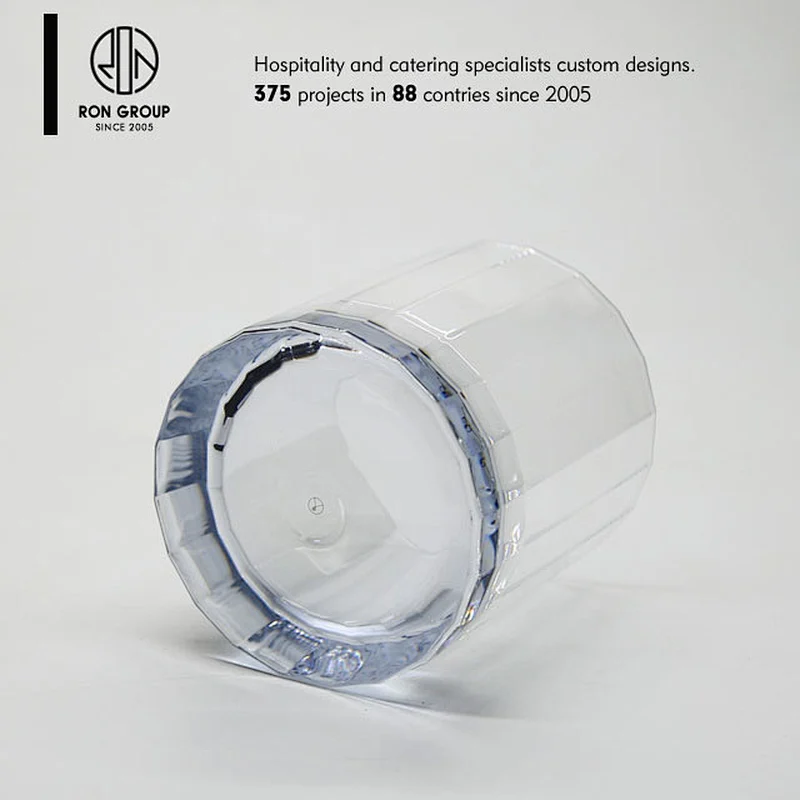 Wholesale Food A Grade restaurant tableware 550ml acrylic glassware