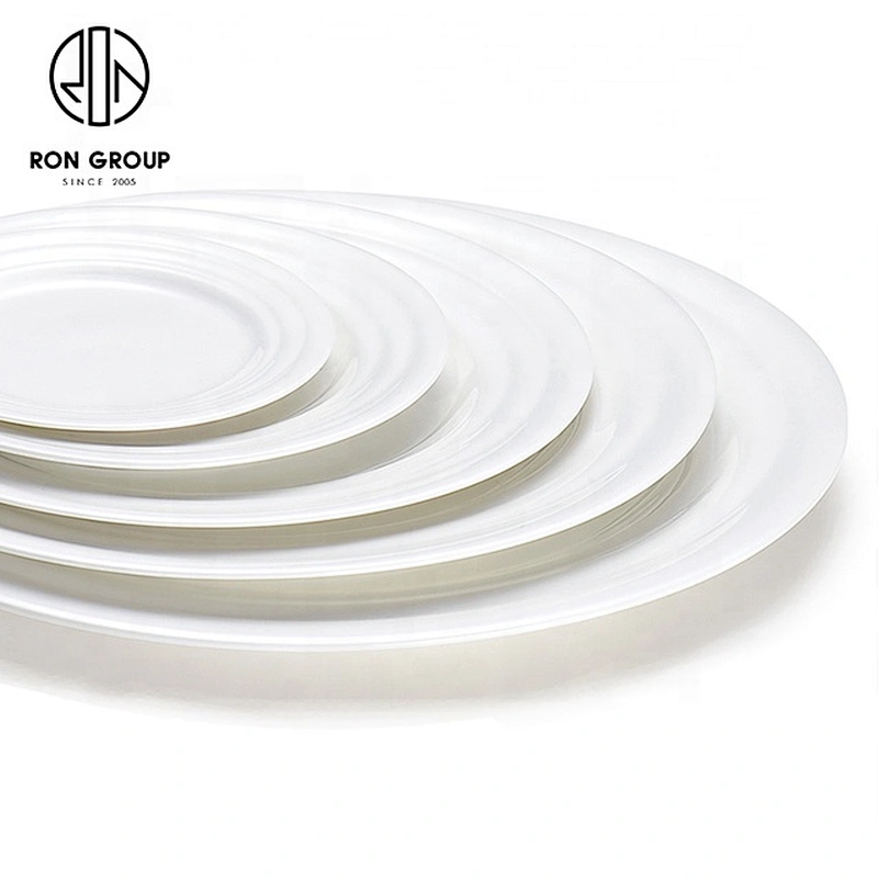 Custom Wholesale Retail Ceramic Shallow Dish For Restaurant