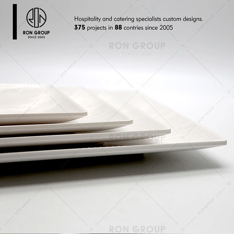 Wholesale Microwave Safe Melamine Dinner Set White Black