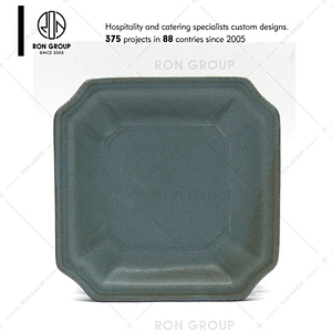Restaurant Ceramic Green Soup Plate Soup Bowl