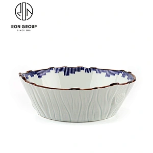 Hotel Restaurant 7 Inch Ceramic Noodle Soup Bowl