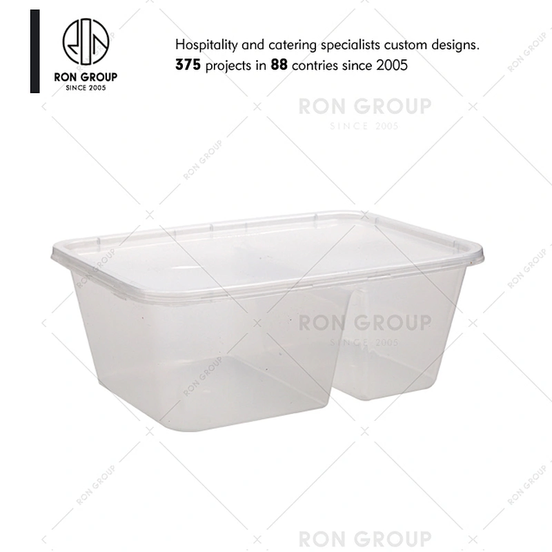 Food grade disposable 3 compartment microwave food container
