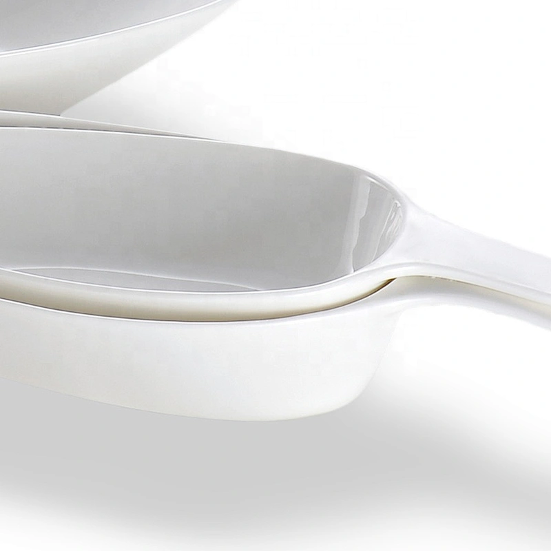 Newest Custom Made ceramic bowl with Long handle for Restaurant dedicated