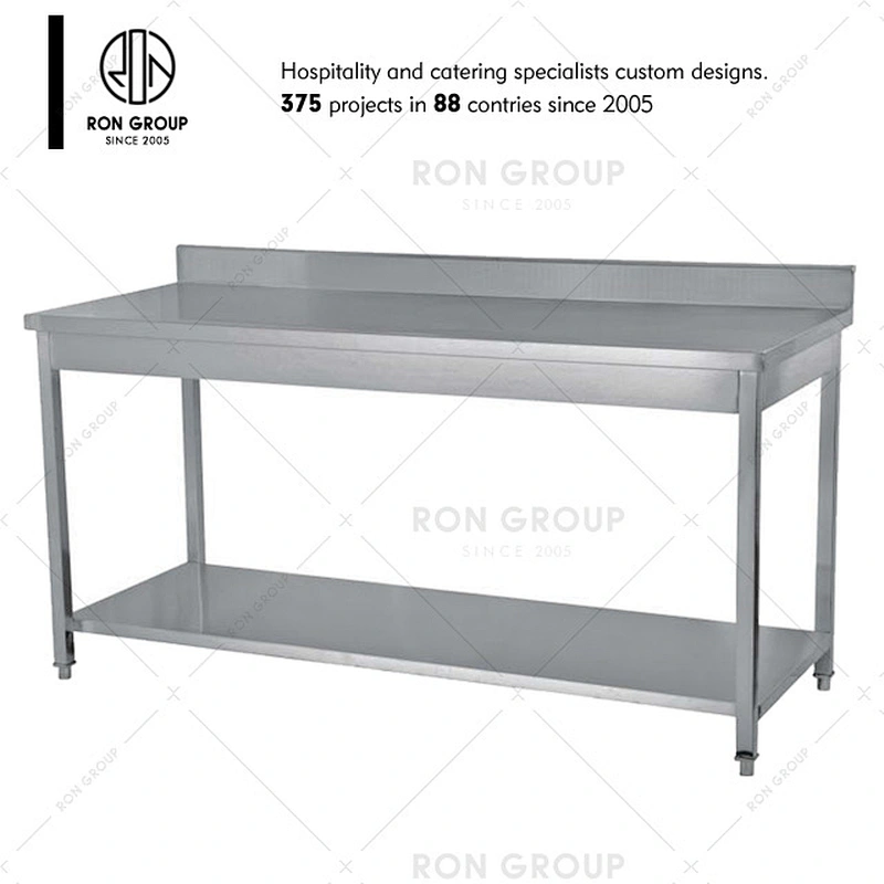 Restaurant storage rack 4 tiers kitchen stainless steel wall shelves