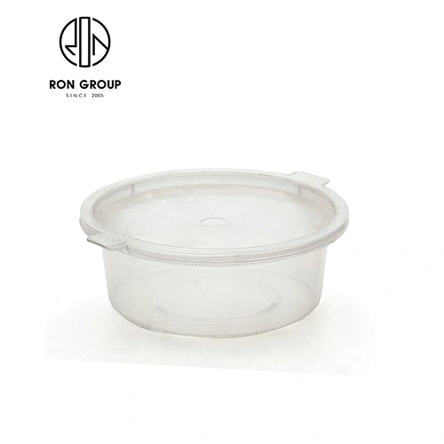 Take away disposable plastic round lunch box