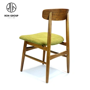 Customized Low Back Ash Solid Wood Horn Coffee Shop Chair For Hotel Restaurant