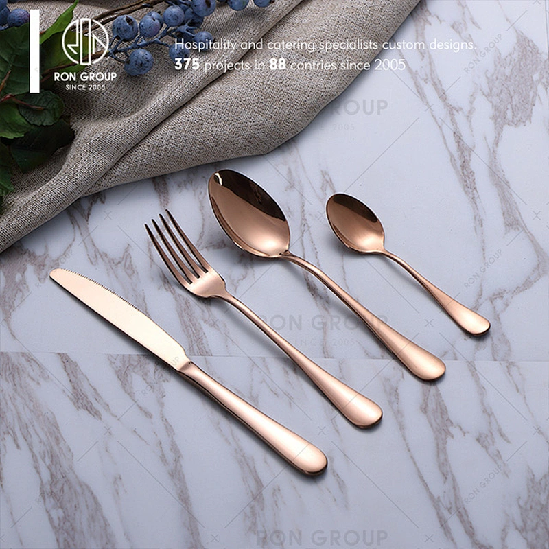 Good Quality Gold Plated Cutlery Set For Restaurants