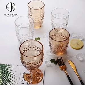 Retro Glassware Juice Cup Cheap Crystal Transparent Whisky Water Glass