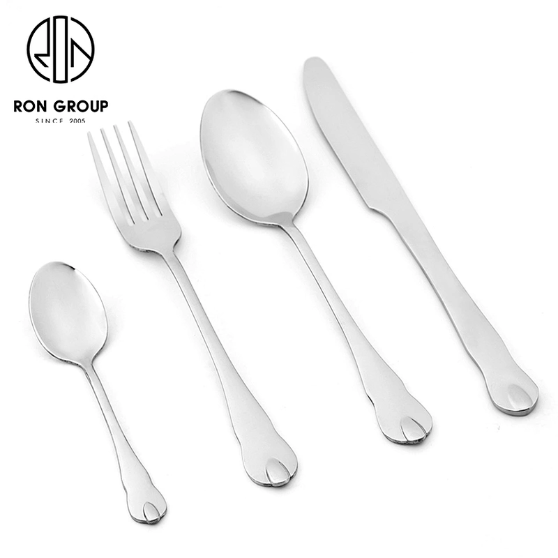 Wholesale Good Quality Restaurant Tableware Cutlery Set Silver Flatware