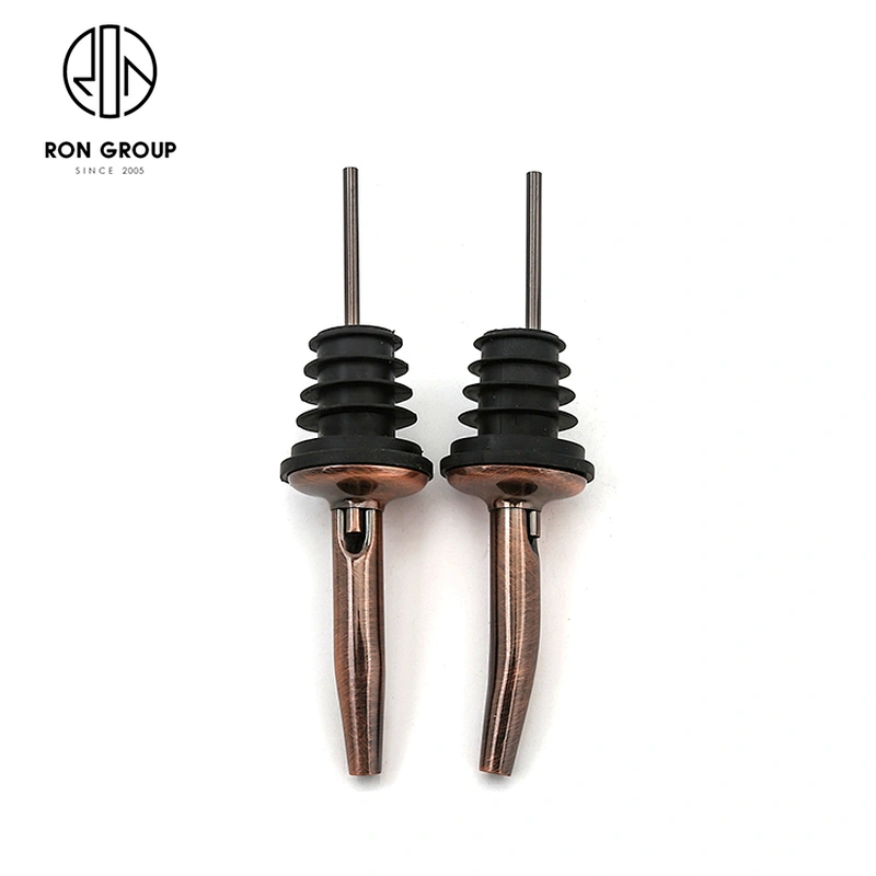 Stainless Steel Wine Pourers Bar Accessories Mixing Cocktail Bottle Pourer Metal Design