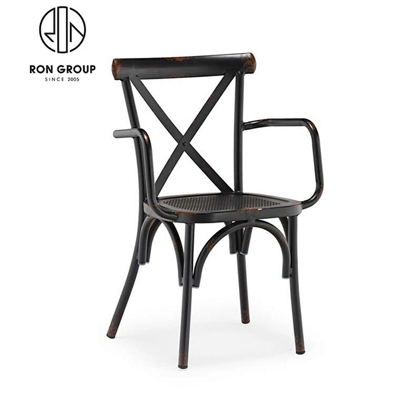 Antique wholesale wedding indoor cross X back armchair