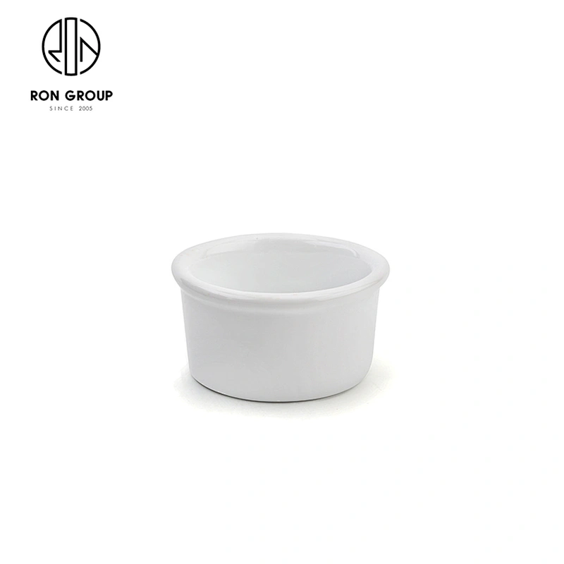 Hotel Catering Dinnerware Porcelain White Small Sushi Soy Sauce Bowl
