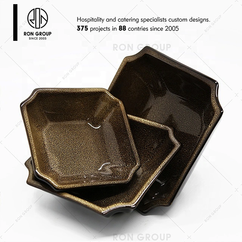 New Design Ceramic Dinner Bowl Plate Set for Restaurant
