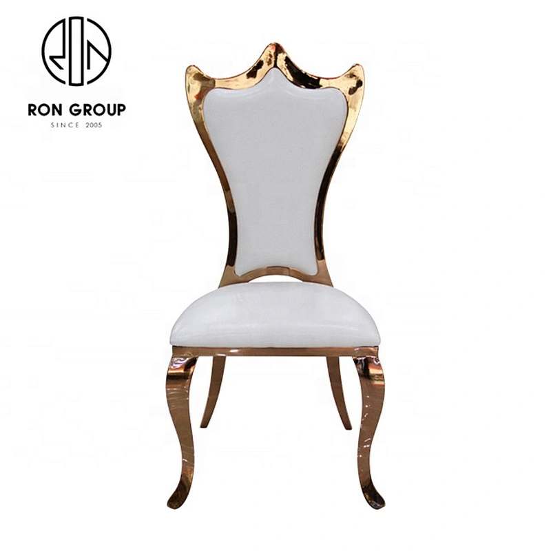 Modern Customized Beautiful Stainless Steel Dining Chair For Banquet