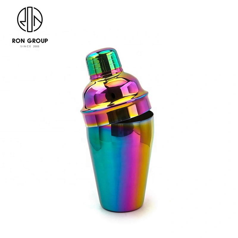 450ML Metal Home Bar Tools Set Stainless Steel Colors Cocktail Shaker Set